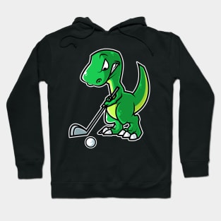 Tyrannosaurus Golf Player Golfer Golfing Funny Kids Boys graphic Hoodie